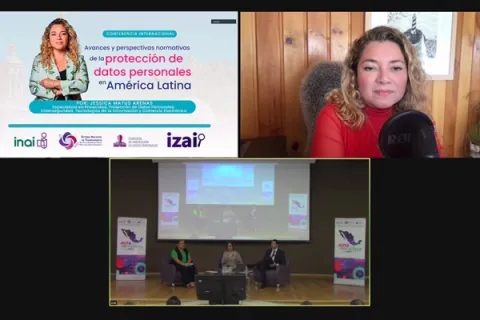 Captura de pantalla de la sesión virtual
