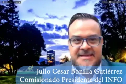 Captura de pantalla de la sesión virtual