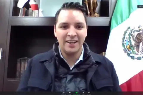 Captura de pantalla de la sesión virtual