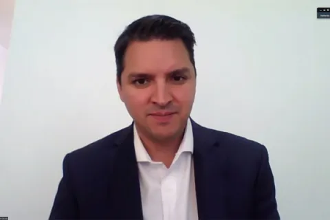 Captura de pantalla de la sesión virtual