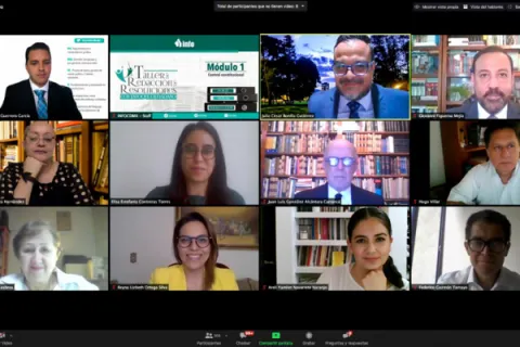 Captura de pantalla de la sesión virtual