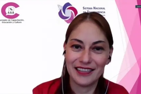 Captura de pantalla de la sesión virtual