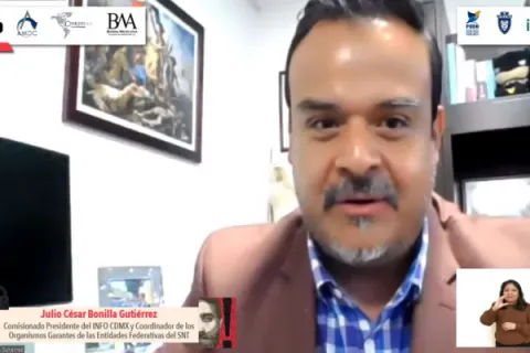 Captura de pantalla de la sesión virtual