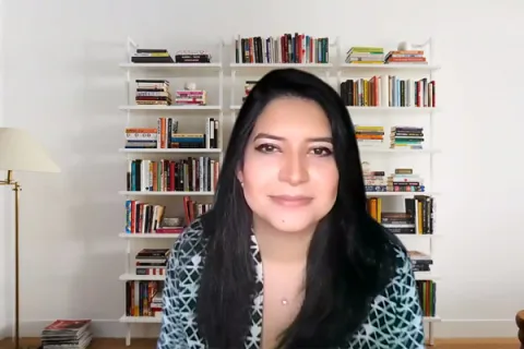Captura de pantalla de la sesión virtual