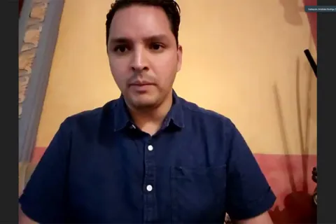 Captura de pantalla de la sesión virtual