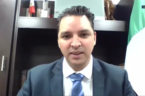 Captura de pantalla de la sesión virtual