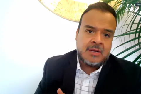 Captura de pantalla de la sesión virtual
