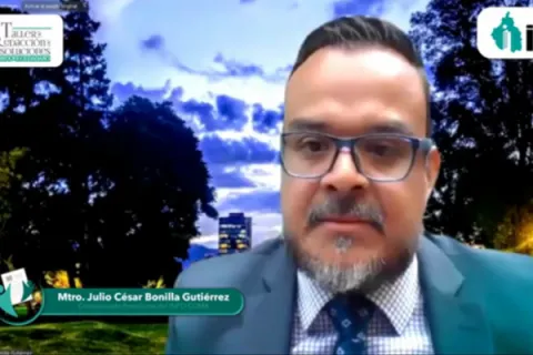 Captura de pantalla de la sesión virtual