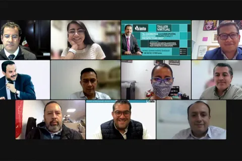 Captura de pantalla de la sesión virtual