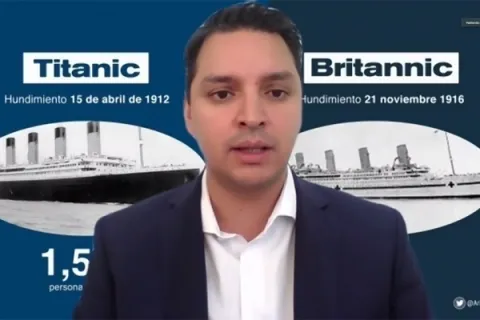 Captura de pantalla de la sesión virtual