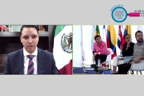 Captura de pantalla de la sesión virtual