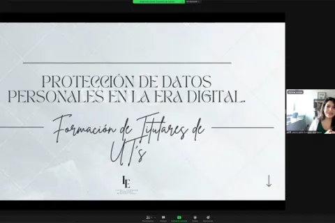 Captura de pantalla de la sesión virtual