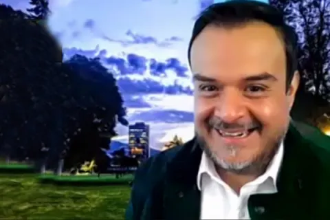Captura de pantalla de la sesión virtual