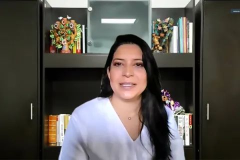 Captura de pantalla de la sesión virtual