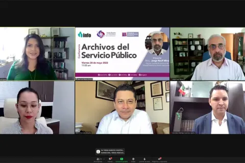Captura de pantalla de la sesión virtual