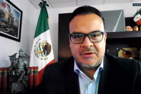 Captura de pantalla de la sesión virtual