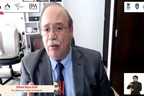 Captura de pantalla de la sesión virtual