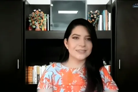 Captura de pantalla de la sesión virtual
