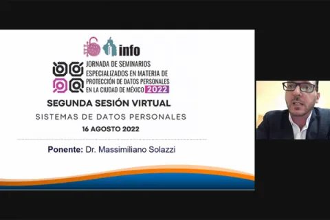 Captura de pantalla de la sesión virtual