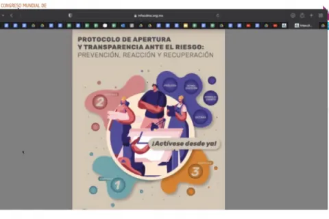 Captura de pantalla de la sesión virtual