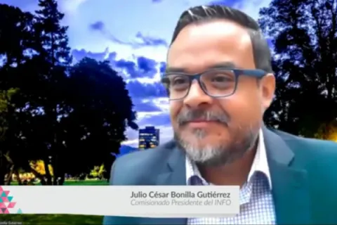 Captura de pantalla de la sesión virtual