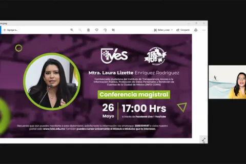 Captura de pantalla de la sesión virtual
