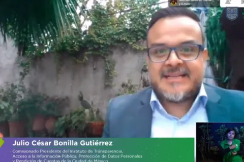 Captura de pantalla de la sesión virtual