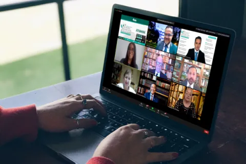 Captura de pantalla de la sesión virtual