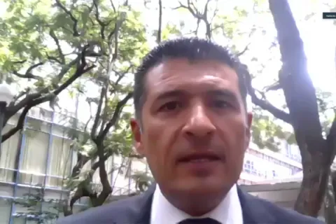 Captura de pantalla de la sesión virtual