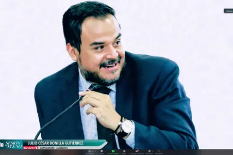 Captura de pantalla de la sesión virtual