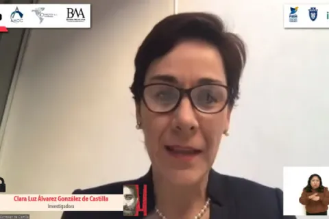 Captura de pantalla de la sesión virtual