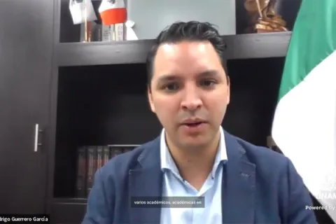 Captura de pantalla de la sesión virtual