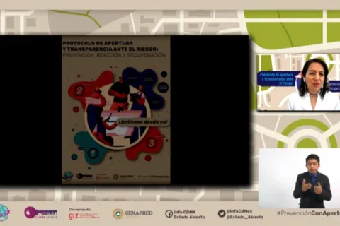 Captura de pantalla de la sesión virtual
