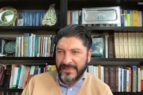 Captura de pantalla de la sesión virtual
