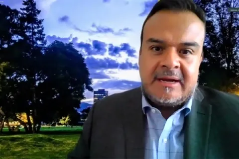 Captura de pantalla de la sesión virtual