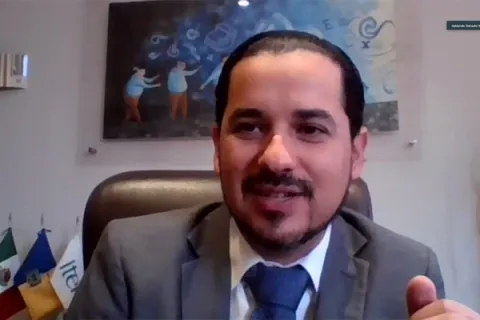 Captura de pantalla de la sesión virtual