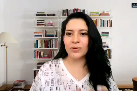 Captura de pantalla de la sesión virtual