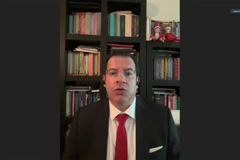 Captura de pantalla de la sesión virtual