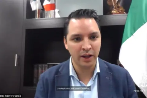 Captura de pantalla de la sesión virtual