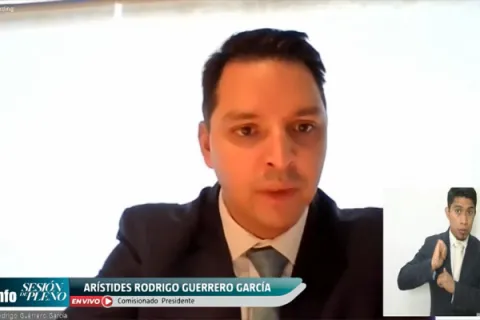 Captura de pantalla de la sesión virtual