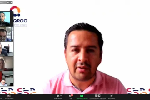 Captura de pantalla de la sesión virtual