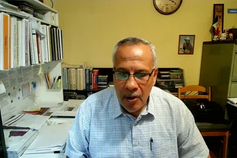 Captura de pantalla de la sesión virtual