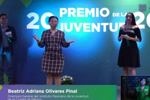 Captura de pantalla de la sesión virtual