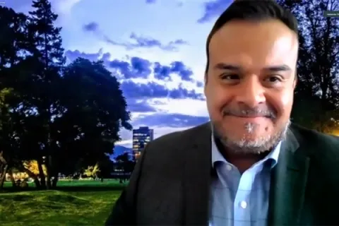 Captura de pantalla de la sesión virtual