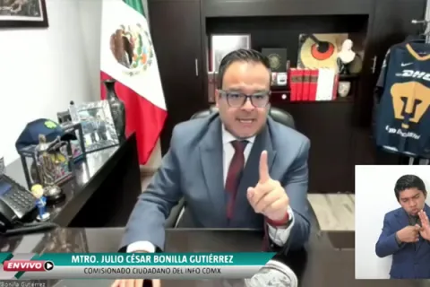 Captura de pantalla de la sesión virtual