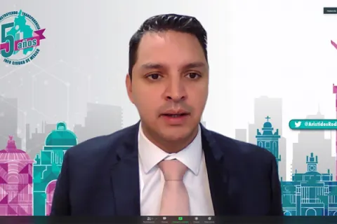 Captura de pantalla de la sesión virtual