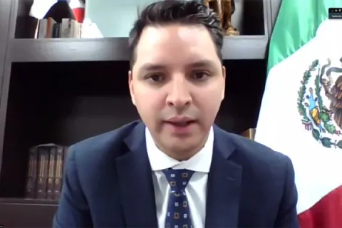 Captura de pantalla de la sesión virtual