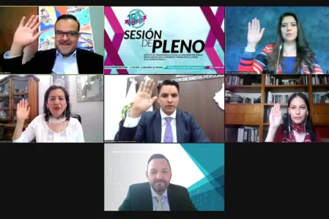 Captura de pantalla de la sesión virtual