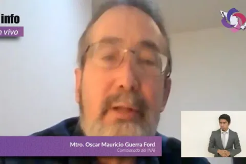 Captura de pantalla de la sesión virtual