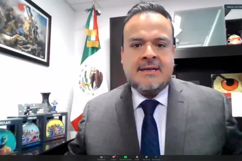 Captura de pantalla de la sesión virtual